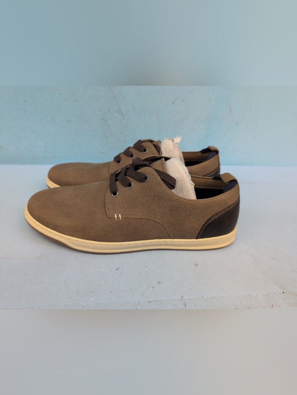 Hawker Rye Men's Lace Up Derby Oxford Shoes Size US 10.5 Brown